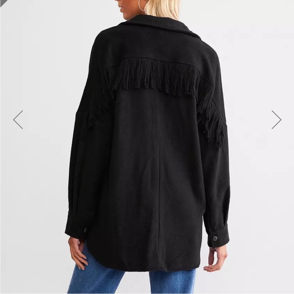 Hyfve black fringe jacket NWT - Picture 2 of 9